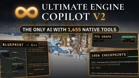 BlueprintsLab says Ultimate Engine CoPilot V2 gives Unreal agents 1,655 editor tools